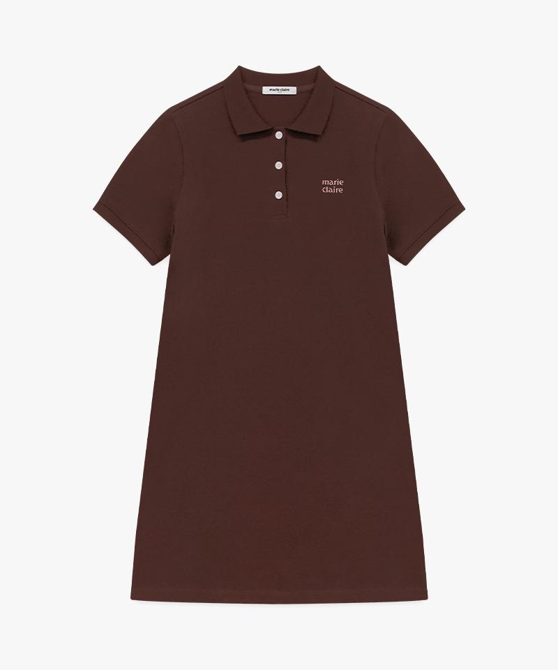 Marie Claire Basic Logo Pique Dress (Magbop06Mbr)