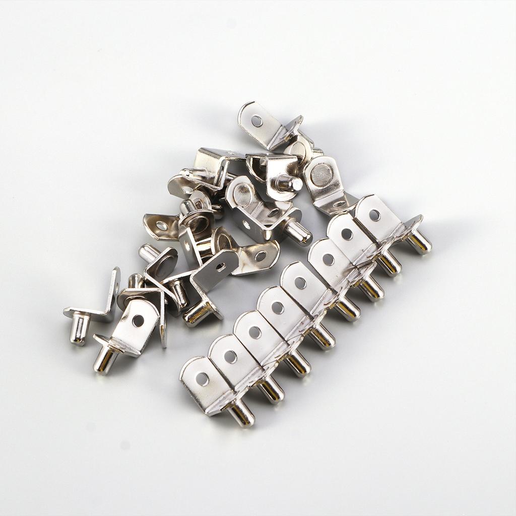 25Pcs L-Shaped Shelf Support Rust-Resistant Brackets Fit Standard Shelf Holes for Home Office Use Shelving Brackets