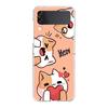 Cat Cute Kitten Cartoon For Samsung Galaxy Z Flip 3 4 5 Hard Folding Clear PC Phone Case For Samsung Z Flip3 Back Cover Bumper