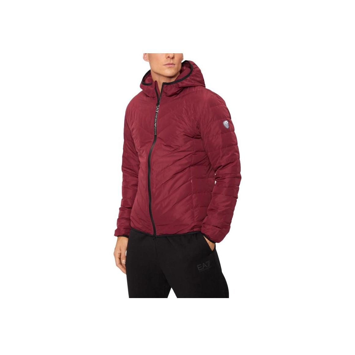 Emporio Armani Мужская куртка EA7 с капюшоном на молнии с длинным рукавом, куртки, красный 8NPB14-PNE1Z-1496 S