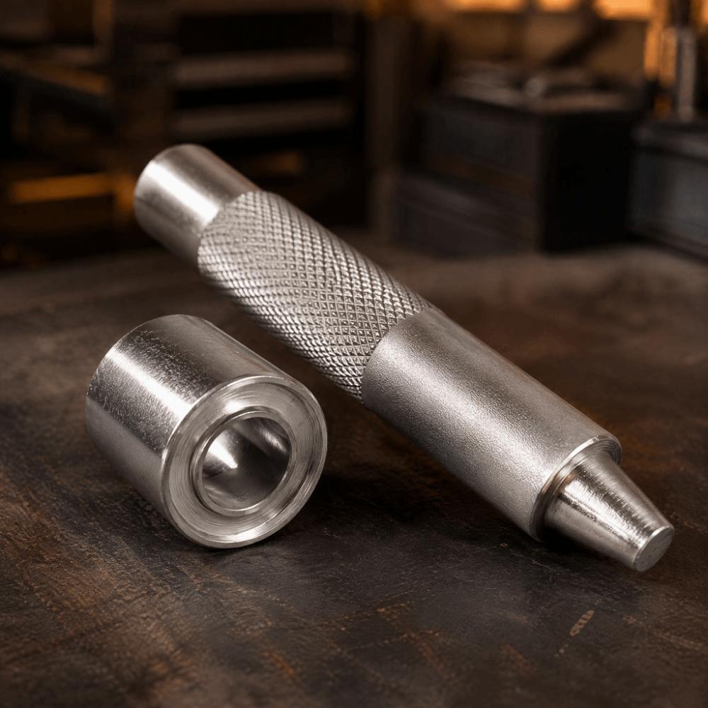 Silver Finish Eyelet Punch Die Tool Die Set Hollow Punch Tool Eyelet Hole Punch For Fabric