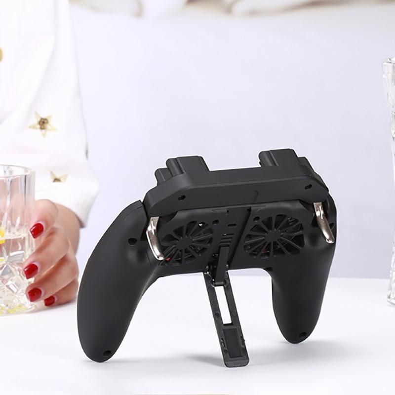 H10 Gaming Handheld Grip Game Controller Joystick Gamepad Voor Pubg Trigger Koelventilator Koeler Telefoon USB-Powered 5000mAh Batterij
