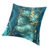 Marble Teal Agate Pattern Cushion Cover 45X45 Home Decor 3D Printing Marble Texture Throw Pillow For Living Room Two Side
