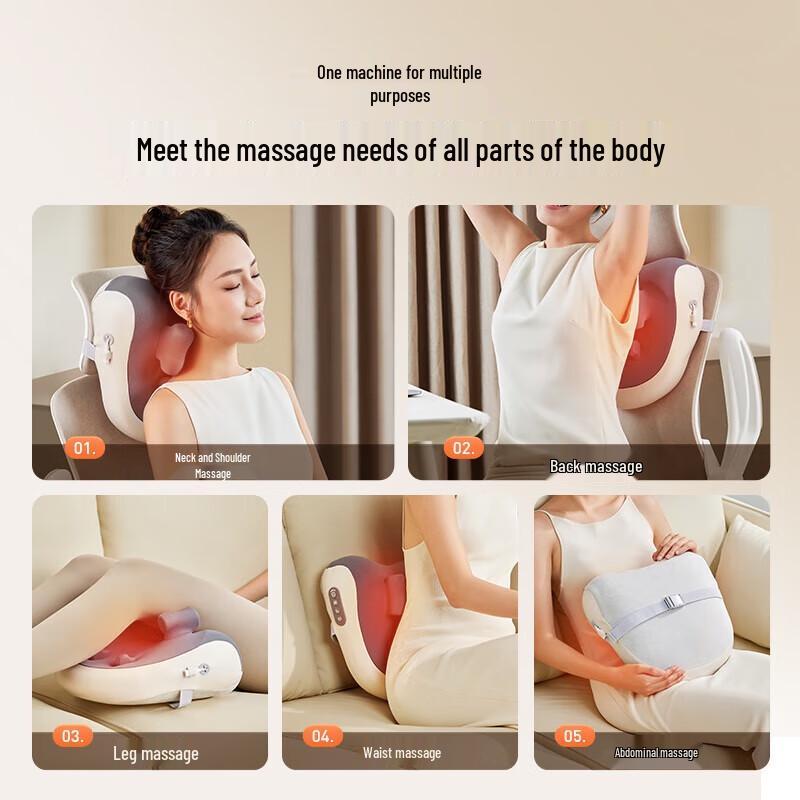 Multi-functional Smart Massage Backrest Cushion