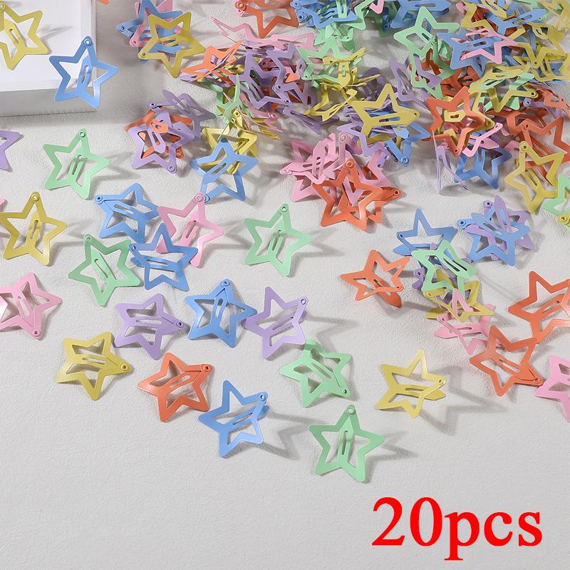 20/40Pcs Colorful Star BB Hair Clips For Girls Children Lovely Hair Decorate Hairpins Barrettes Headwear Kids Hair Accessories