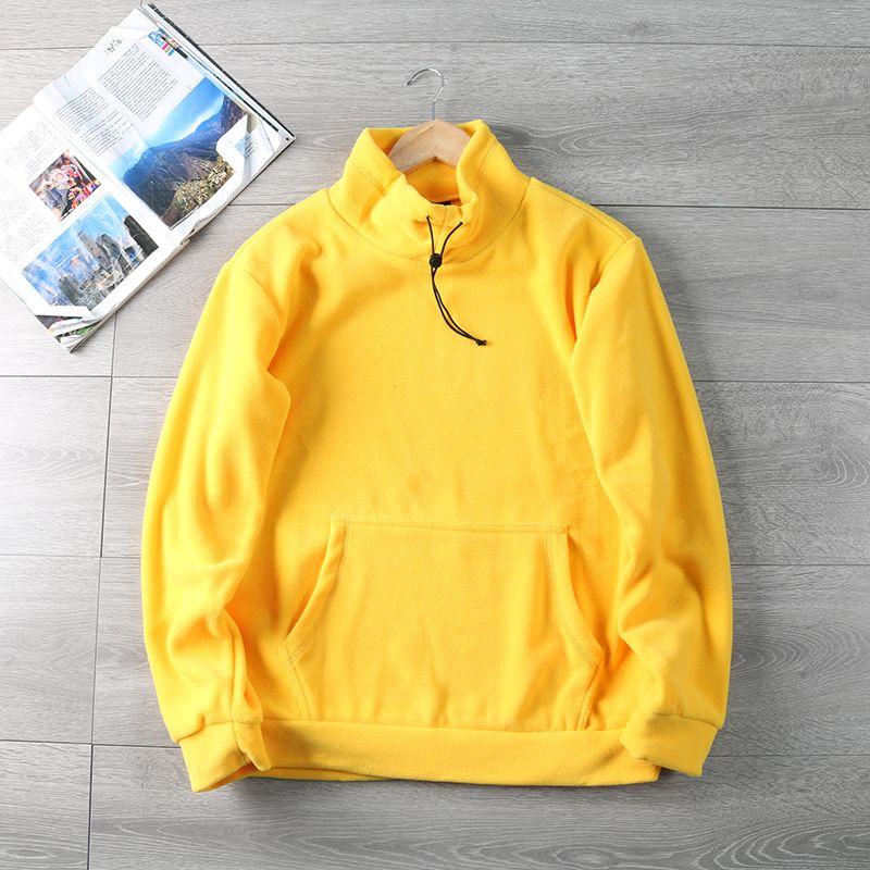 Thickened Warm and Delie Polar Fleece Men's Simple Fashionable and Casual Sweatshirt for Autumn and Winter
