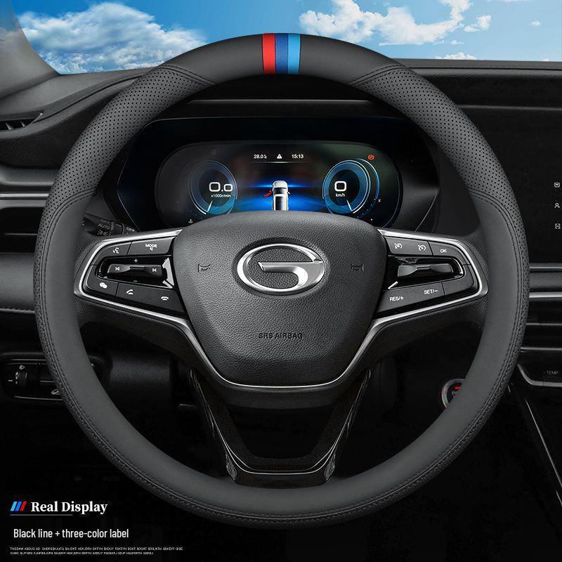 GAC Trumpchi Genuine Leather Steering Wheel Cover for GS4, GS3, GS5, AION V, M6, 8S, Mei 580, GA4, GA6, GS8.