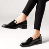 Fashion Pointed toe widen strap loafers women sewing slip on shallow mouth moccasins solid microfiber 2 wear women shoes over size 34-42