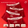 Men's Cotton Red Mid-Waist Boxer Briefs - 4-Pack
