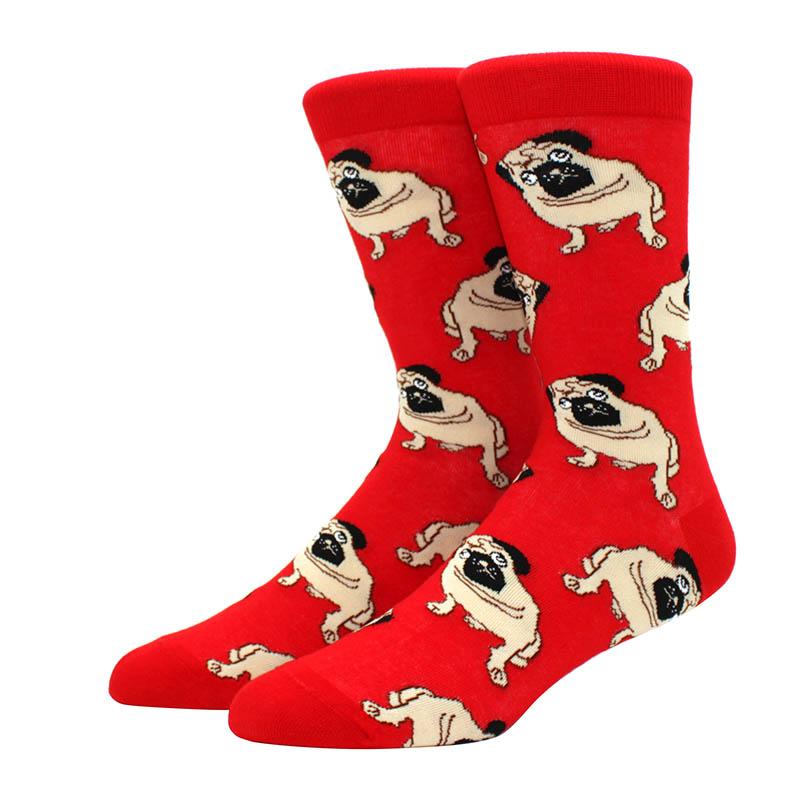 Herren Hip Hop Harajuku Socken Skateboard Karomuster Tiere, Astronauten, Donuts Lustige Mid-Cut Socken