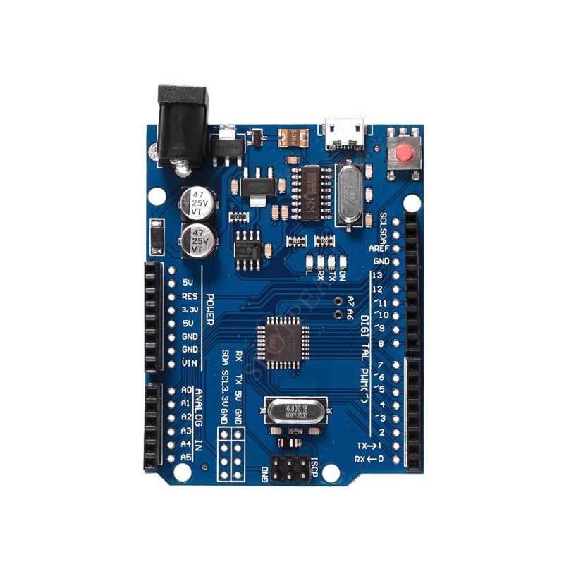 

UNO R3 Enhanced Development Board with ATmega328P Microcontroller and MICRO Interface