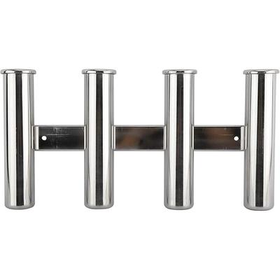 Fishing Rod Holder 316 Stainless Steel Fishing Rod Rack 3-Tube/4-Tube/5-Tube/6-Tube Mirror Polished Suitable for Boats, Yachts, RVs