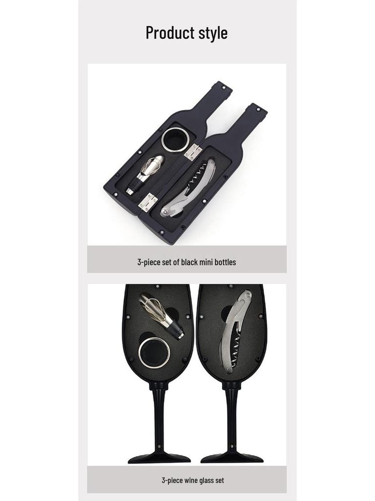 5-Piece Stainless Steel Red Wine Opener Set with Gift Box