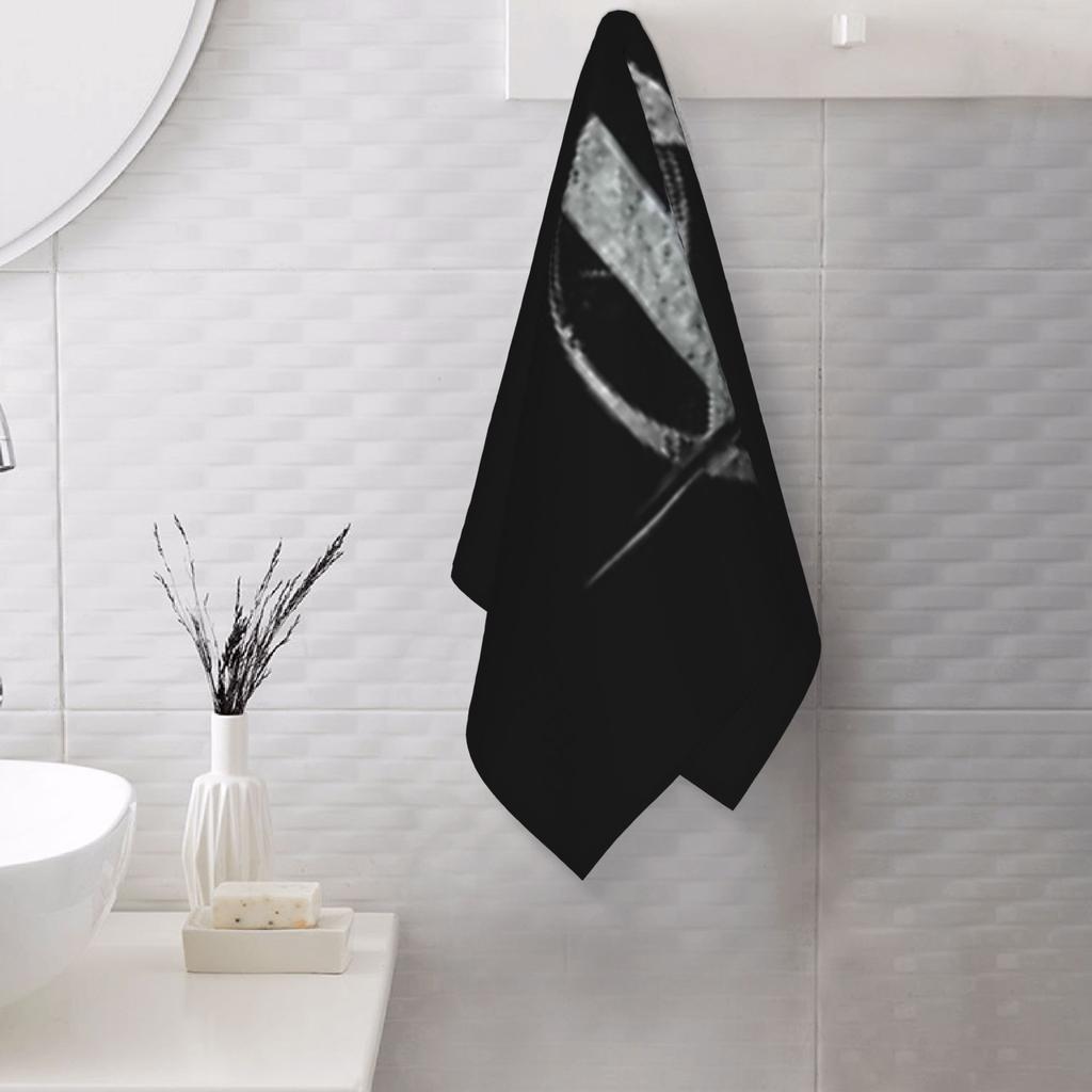 Kaamelott Logo Black Soft Face Towel Quick Dry Pool Bath Cotton Towels Absorbent Quick