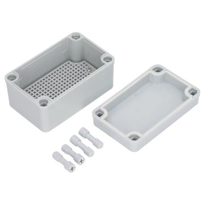 Gray Electrical Junction Box with Mounting Plate IP67 Waterproof Impact Resistance Practical Electric Project Case