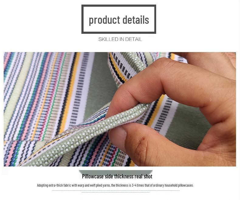 Extra Thick 100% Pure Cotton Pillowcase Set - Cool Mat, Single, Summer, Two-Piece