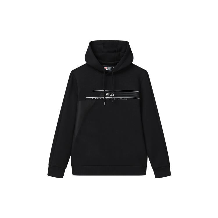 FILA Sweatshirts Men s Black Hooded Moderate Regular F11M317201F-BK S