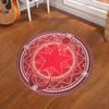 Cute Cartoon Cherry Blossom Magic Tarot Round Carpet Home Living Room Bedroom Floor Decoration Computer Chair Mat Carpet