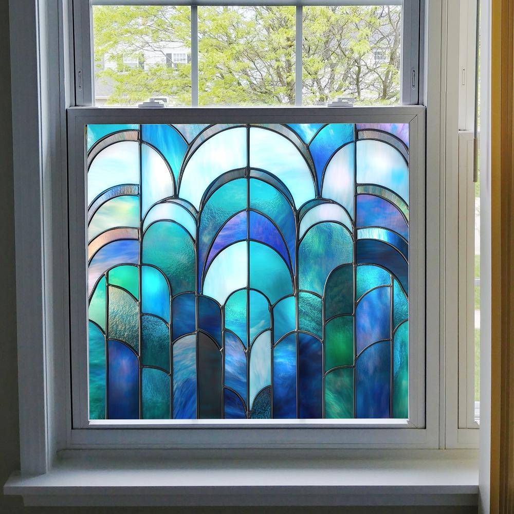 BL301-330 Colored PVC Static Cling Window Film - No Glue Home Decoration