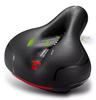 Hollow Breathable Bicycle Saddle with Taillight Mountain Cushion Bicycle Big Butt Widened Soft Saddle Comfortable Seat