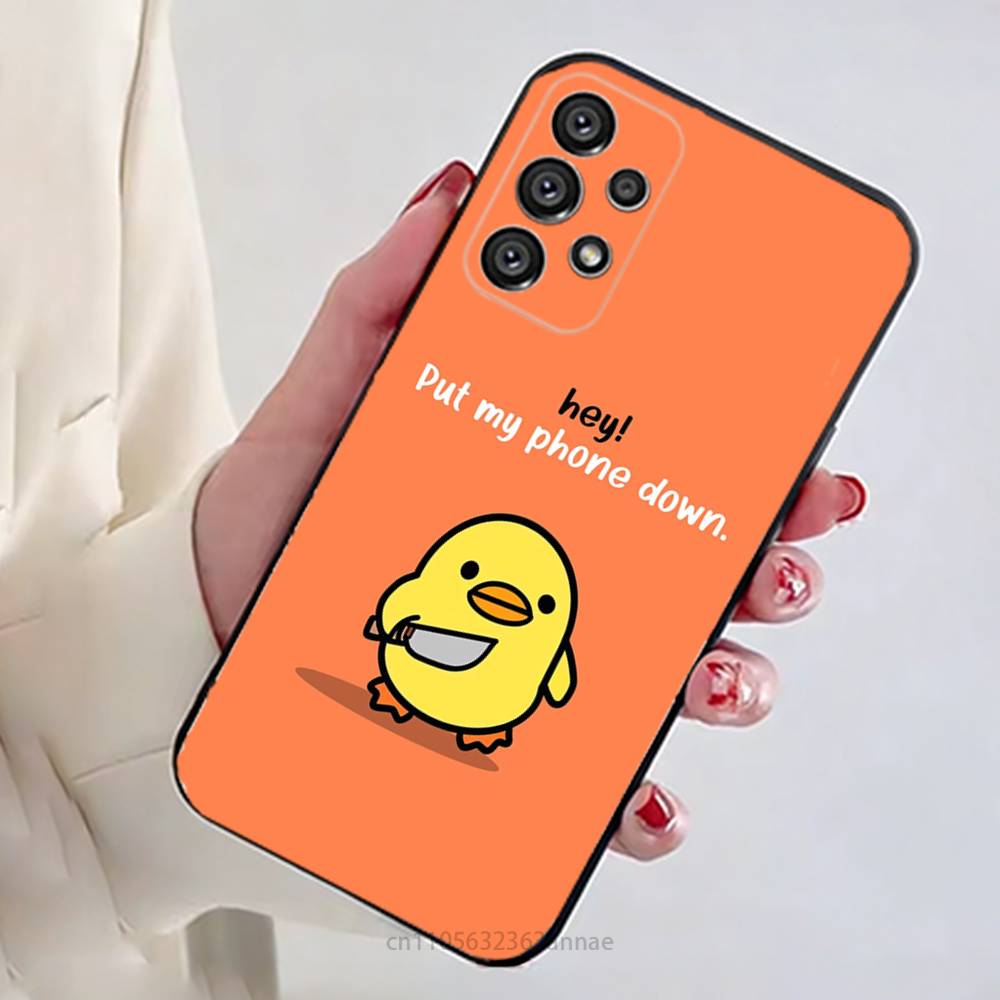 

Yellow Duck Phone Case for Samsung Galaxy A73,23,53,33,14,24,13,72,22,52,32,54,A34 Soft Cover Samsung A30S