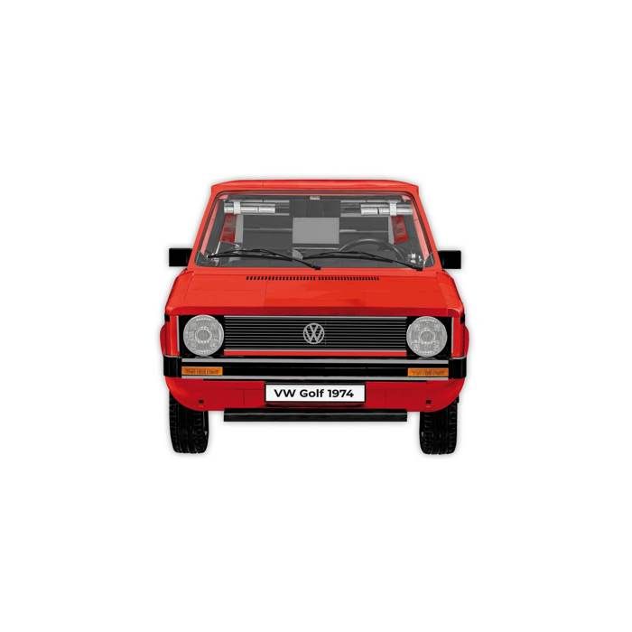 Jeu De Construction - VOLKSWAGEN - GOLF (1974-1983) - Rouge - À Monter Soi-même - Pour Enfants