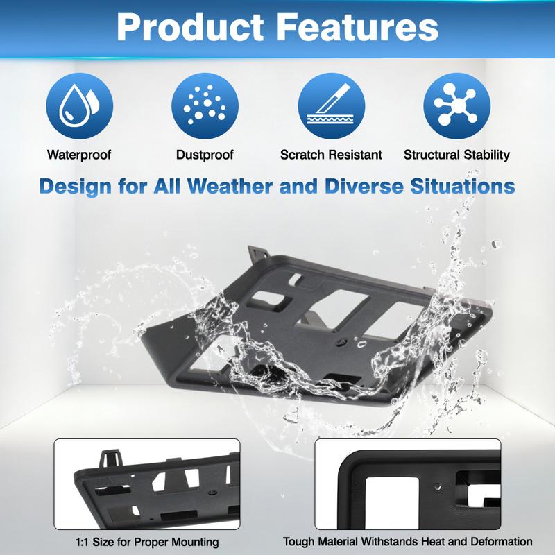 Car Front Bumper License Plate Mounting Bracket For Ford E-150 E-250 E-350 E-450 Super Duty 8C2Z17A385AA FO1068138 14469753