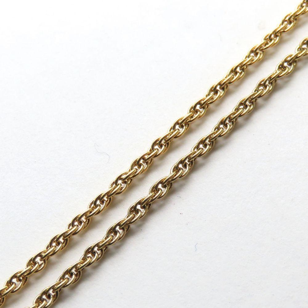 Used NINA RICCI Necklace metal/Rhinestone 16.9g gold Cube