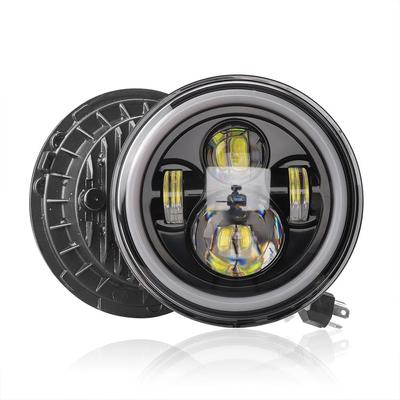 12V/24V Motorcycle Car Headlight 7 Inches Round LED Driving Lamp Head Lamp Fit for 7 Inches Jeep