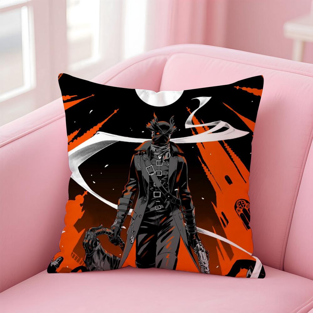Classic B-BloodborneS Cushion Cover Home & Car Multi-Scene Pillow Cover - Reversible, Soft & Durable for Daily Use