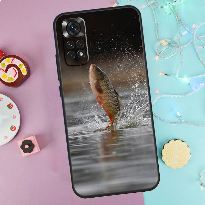 Common Carp Case For Xiaomi Redmi Note 13 Pro 14 9 10 11 12 9S 10S 11S 12S Redmi 14C 10C 12C 13C Cover