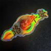 Zongshen Yilu Ping'an Reflective 3D Crystal Sticker for Electric Scooter with Auspicious Clouds Design.