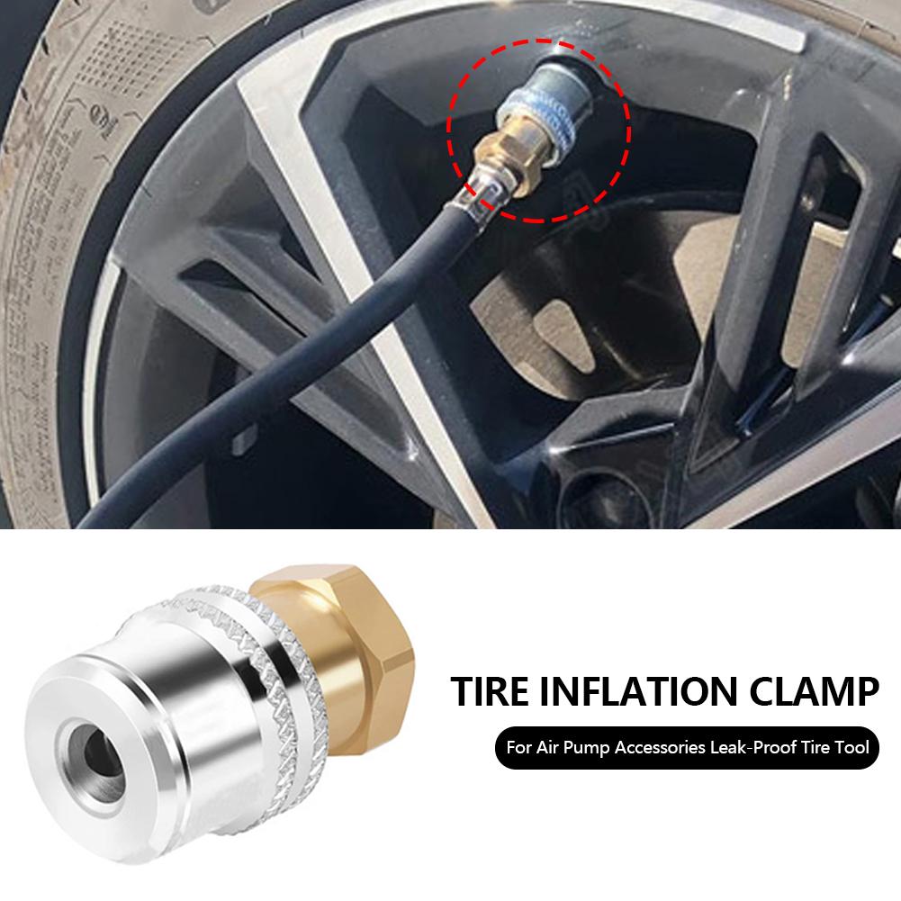 For Air Pump Accessories Leak-Proof Tire Tool Car Tires Self-Locking Brass Tire Inflation Chuck Secure Air Chuck Tire Chucks 1