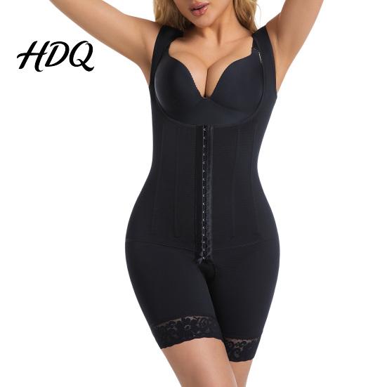 Skin-friendly Body Shaper High Waist Clasp Firm Tummy Butt with Front Shapewear Open-Crotch Lifting Control Hip Breathable
