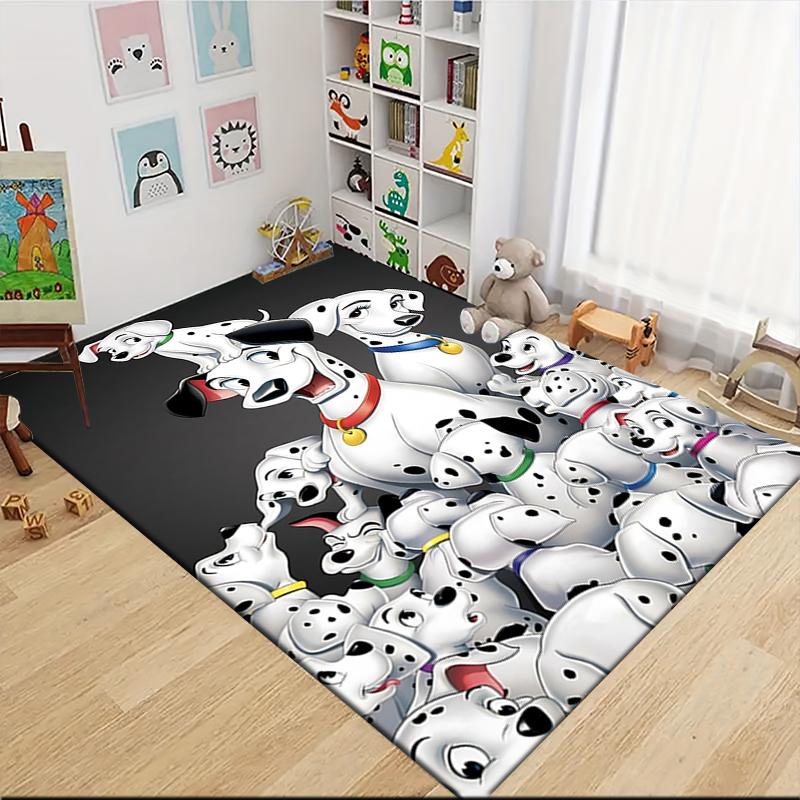 Dalmatian Puppies Adventure Carpet Rug Soft Washable Anti Slip Home Living Room Sofa Mats Personalized Christmas Rug