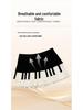 Vintage Black & White Piano Design Skirt - Retro Summer Art Style