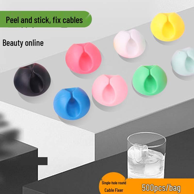 Nástěnné kabelové klipy a organizéry: Stolní úložný prostor a úložný prostor pro nabíjecí kabely pro mobilní telefony, sluchátka, pro použití v kanceláři a u postele