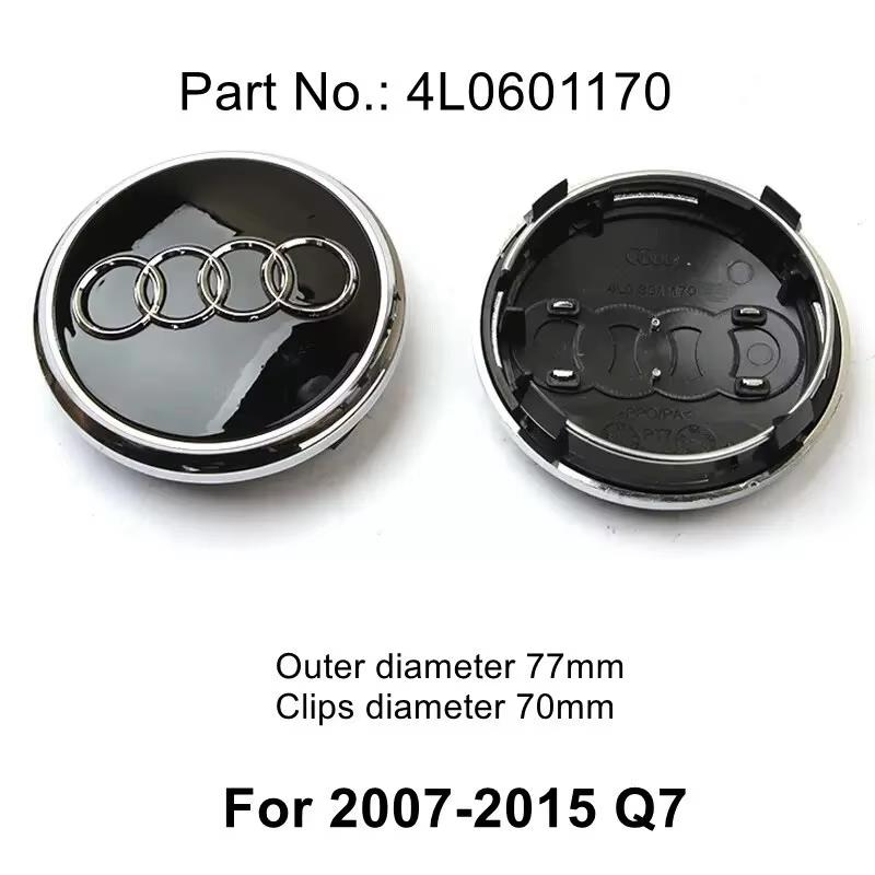 4pcs 2sdwp Wheel Center Cap Hub Covers 60mm-135mm Car Styling Badge Auto Accessories Compatible with A3 A4 A5 A6 A7 S4 Q7 Q3 sdwp2