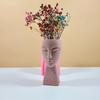 Artistic Figure Flowerpot Molds Cements Mould Silicone Texture for Flower Vase