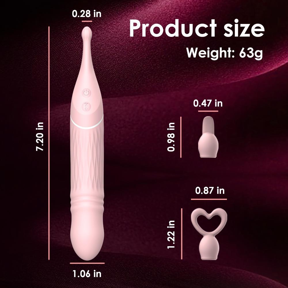Women's Vibrating Wand Massager - 10 Speeds G-Spot Clitoral Stimulator, Waterproof Silicone Sex Toy for Adults