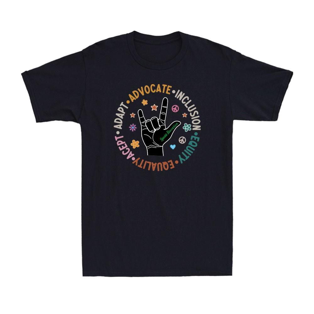 Special Education Teacher Shirts Equality Adapt Sped Teacher Gift Men s T-Shirt Unisex T-Shirt L
