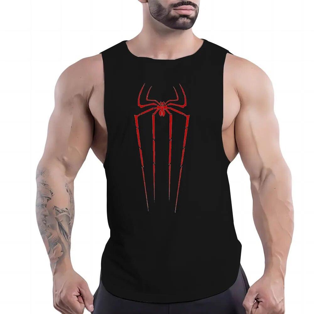 Y2k Print Tank Top Breathable Men'S Clothing Basketball Sleeveless Shirt Outdoor Gym Nasi Sport Summer Quick Dry Fashion Leisure