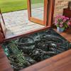 Crystal Velvet Rug Custom Name Text, Soft Non Slip Floor Mat Home DecorAlien Xenomorph