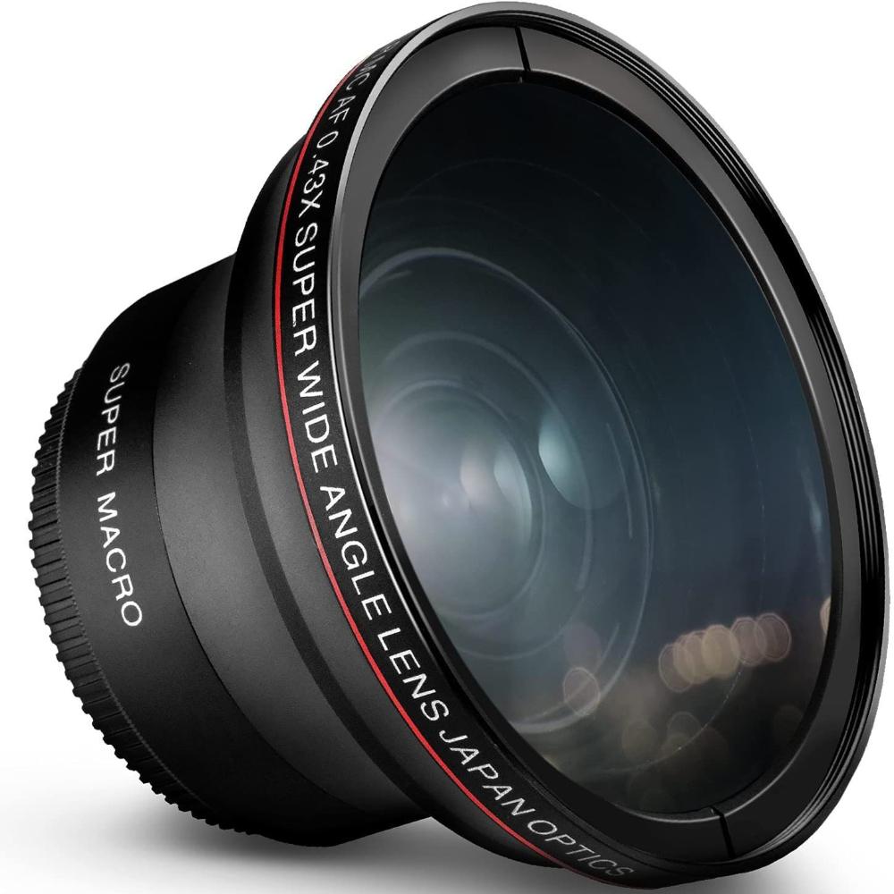 0.43x Hd Wide Angle Macro Lens Filter Set 49-58mm Aluminum Alloy For Canon Eos Dslr Camera 49MM