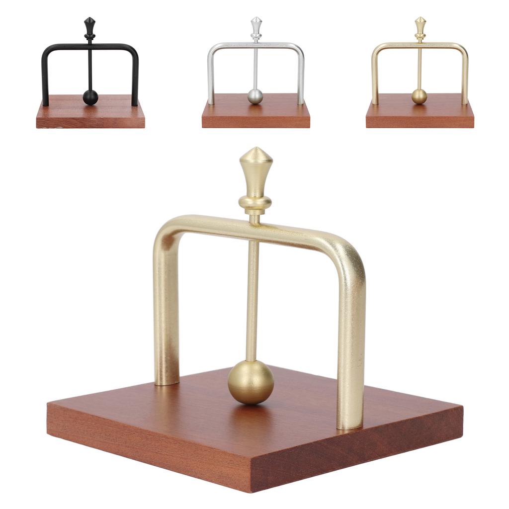 Table Napkin Holder with Lifting Ball Solid Wood Base Metal Rack Napkin Dispenser for Home Restauran