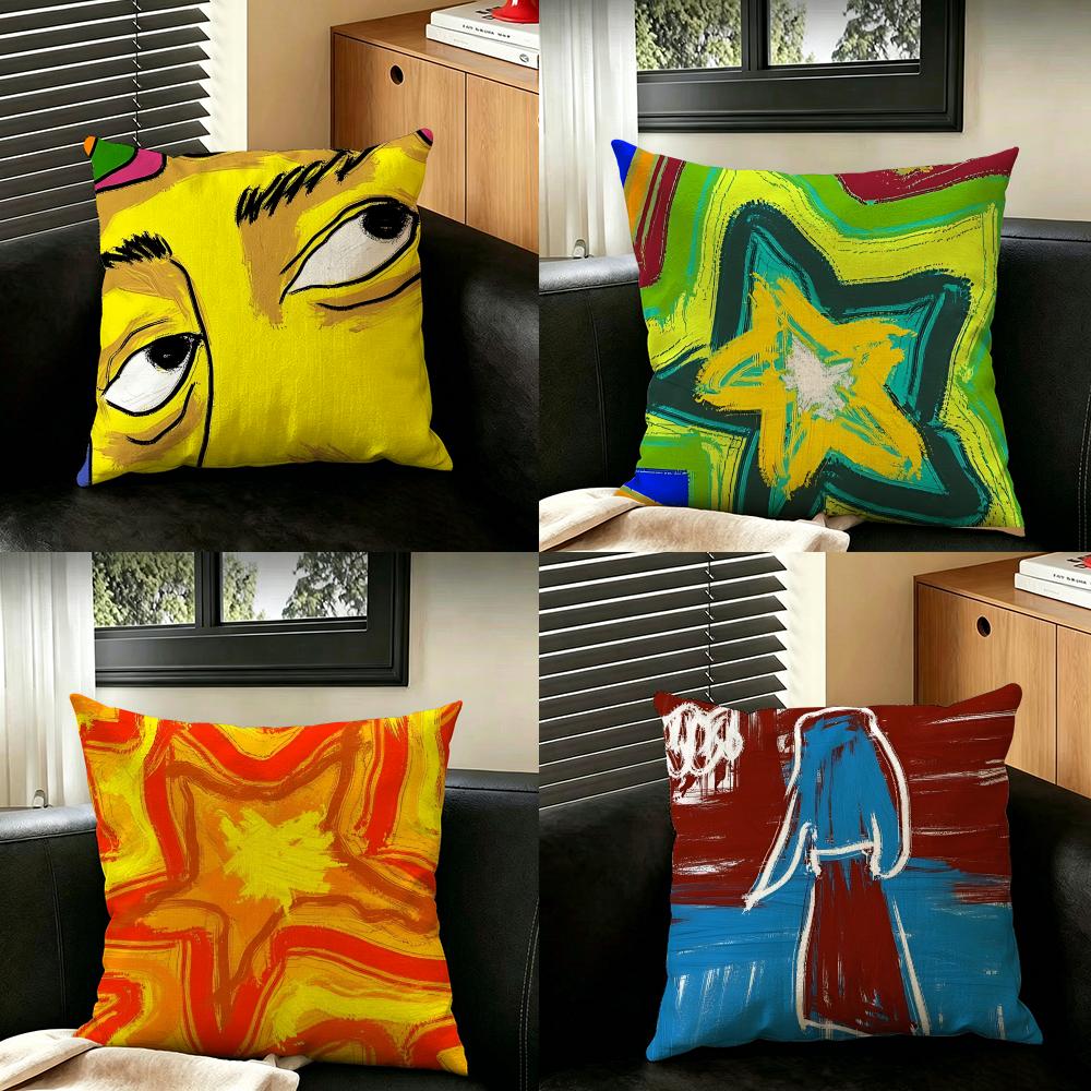 Art OOriginal color ggraffiti Cushion Cover Creative pillowcases for interior decoration office living room home Car hot