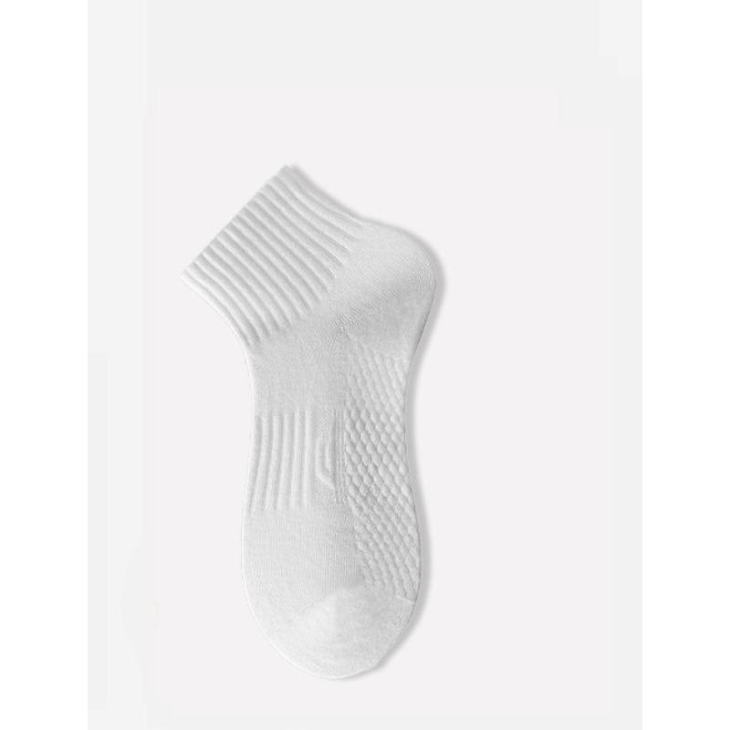 

Men s Pure Cotton Summer Short Socks with Ventilation and Odor-proof Properties, Short Tube Honeycomb Style Sports Socks 1 pair белый