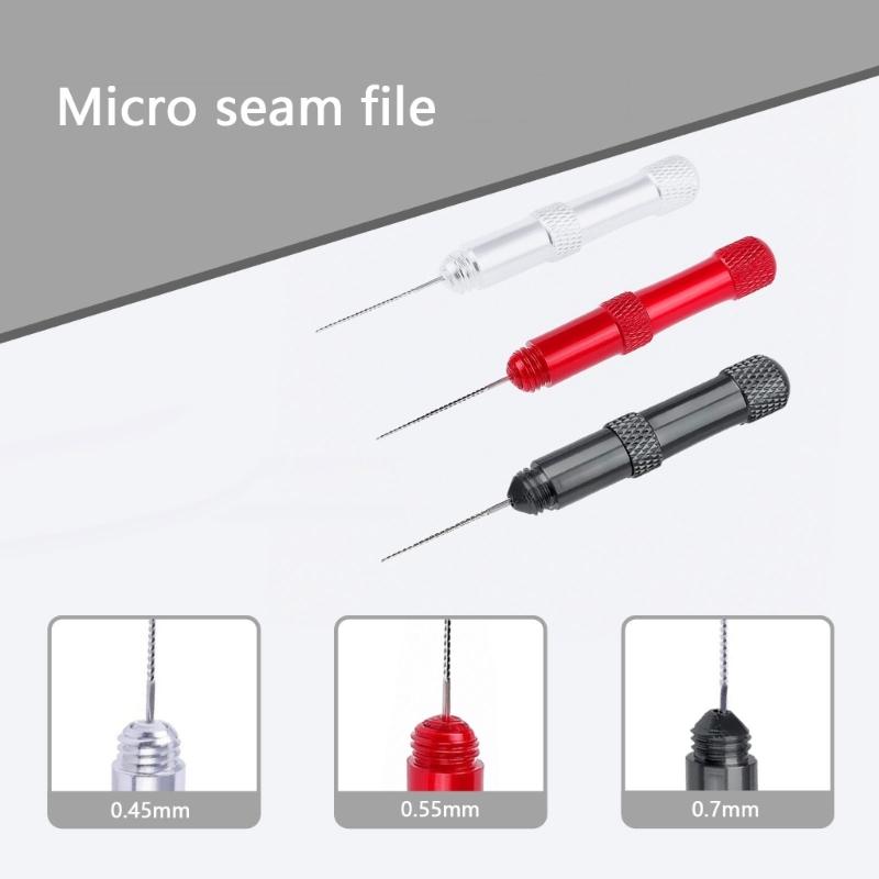 0.45/0.55/0.7mm Miniature Rotary Files Cap File Nozzle Dredging Needle Model Hobby Set Making Accessories