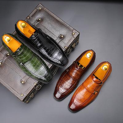 Nouvelles Chaussures Homme Style Bout Carré Robe Formelle Chaussures en Cuir Mocassins Italiens Fête Mariage Haute Qualité Chaussure Brogue fgy67