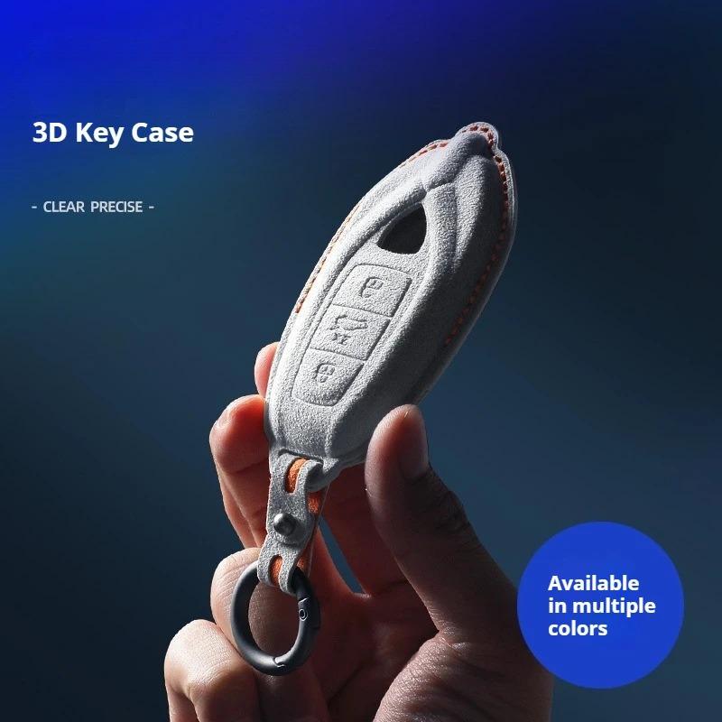 Car Key Case Cover Shell Fob for Lamborghini Urus Huracan Aventador Car Key Cover Luxury Italy Suede Car Key Protection Shell hdf1